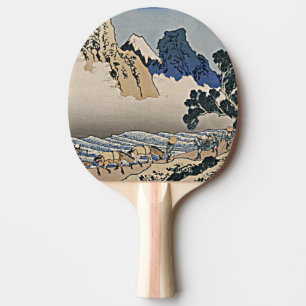 Raquete De Ping Pong Trás da montanha Fuji do rio Minobu Hokusai