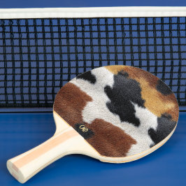 Raquete De Ping Pong Travesseiro decorativo com textura de couro de vac