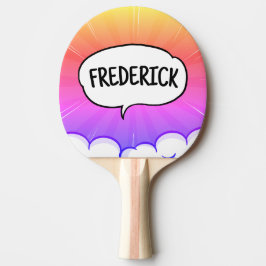 Raquete De Ping Pong Trendência personalizada de nomes personalizada en