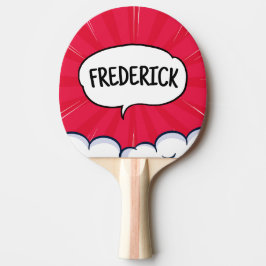 Raquete De Ping Pong Trendência personalizada de nomes personalizada en