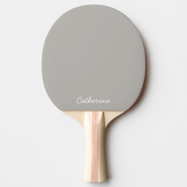 Raquete De Ping Pong Trendy Soft Gray-Beige  Custom Ping Pong Paddle (Frente)
