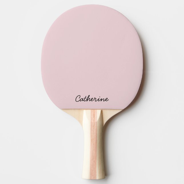 Raquete De Ping Pong Trendy Soft Pastel Pink Custom Ping Pong Paddle (Frente)