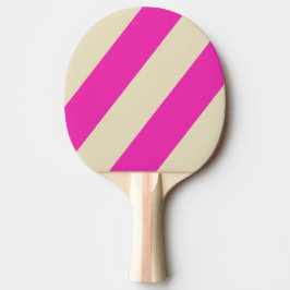 Raquete De Ping Pong Três faixas em negrito, cor-de-rosa retrorreflecto