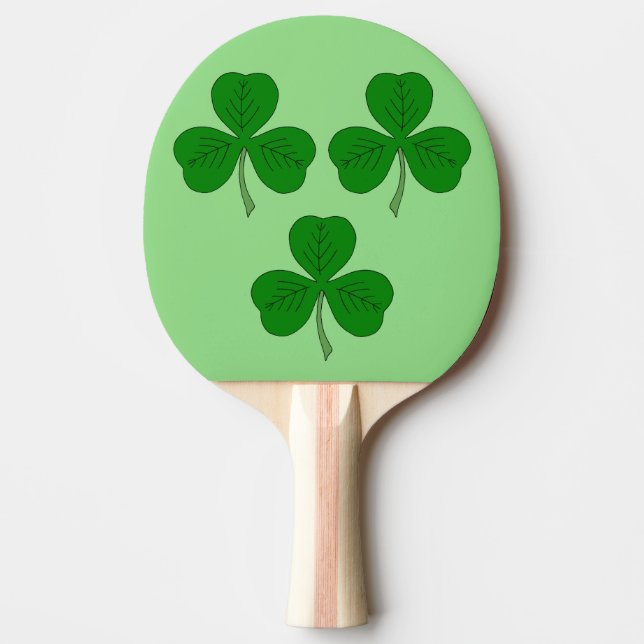 Raquete De Ping Pong Três Shamrocks (Frente)