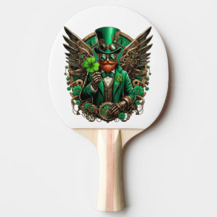Raquete De Ping Pong Trevo-palhaço do Dia de São Patrício
