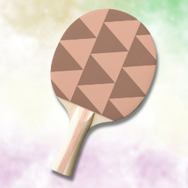 Raquete De Ping Pong Triângulos Grandes Geométricos Mocha Mousse Rosa D