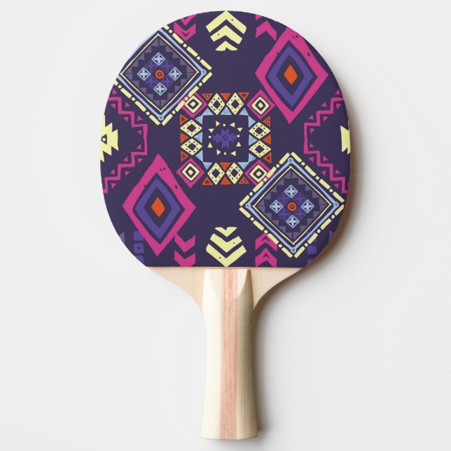 Raquete De Ping Pong Tribal, origem geométrica primitiva. (Frente)