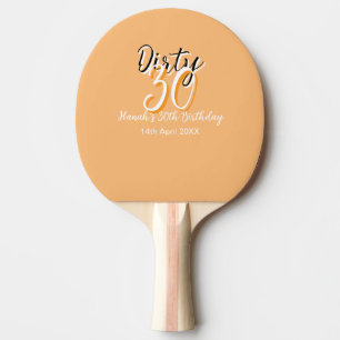 Raquete De Ping Pong Trinta e trinta cor de laranja, simples anúncio de