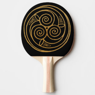 Raquete De Ping Pong Triple Celtic Knot Swirl Mandala
