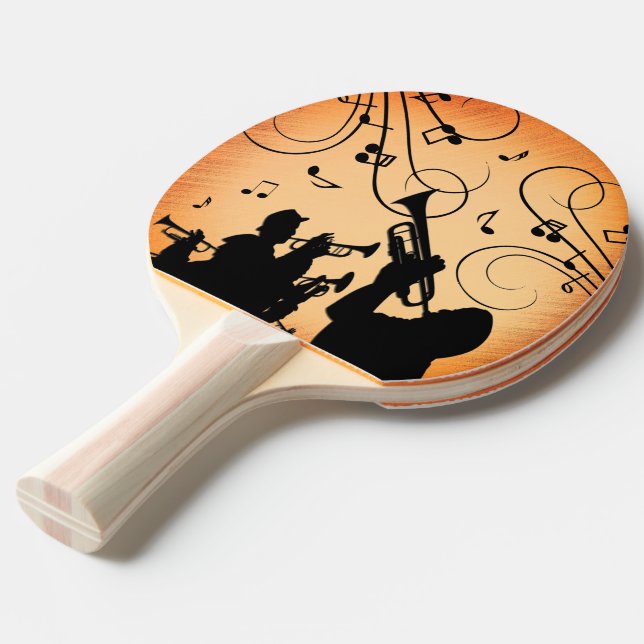 Raquete De Ping Pong Trompet Section Jazz Music Orange Rust (Frente inclinada)