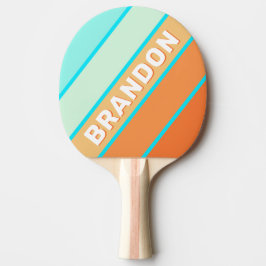 Raquete De Ping Pong Tropic Splash Bold Listrado com Nome