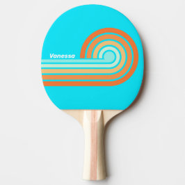 Raquete De Ping Pong Tropic Splash Curl Listras com Nome