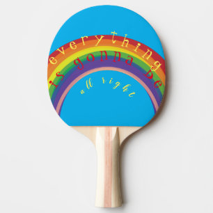 Raquete De Ping Pong "Tudo vai ficar bem"