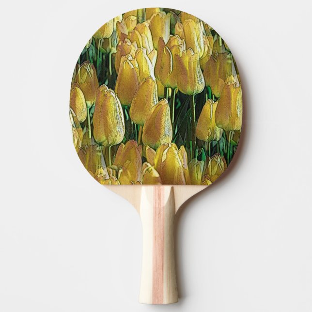 Raquete De Ping Pong Tulipas Amarelas Sunshine (Frente)