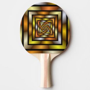 Raquete De Ping Pong Túnel Luminoso - Gráfico Fratural Trippy