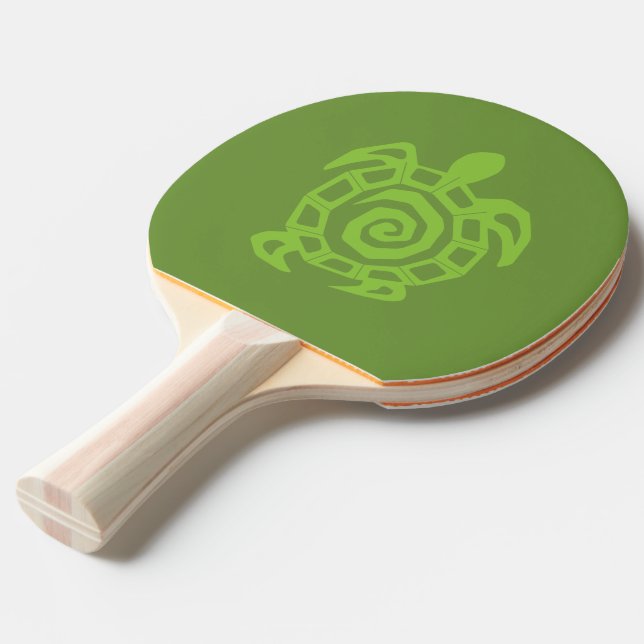 Raquete De Ping Pong Turtle Green Impressão (Frente inclinada)