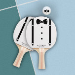 Raquete De Ping Pong Tuxedo Suspende Arco Padrinho de casamento<br><div class="desc">Tuxedo Suspende Arco Padrinho de casamento Ping Pong Paddle</div>