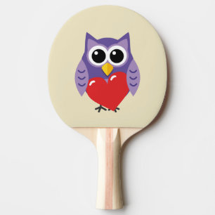 Raquete De Ping Pong Um Amor Coruja