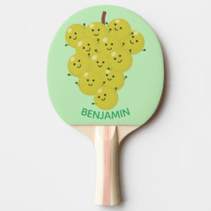 Raquete De Ping Pong Um belo cacho engraçado de desenho animado de uva