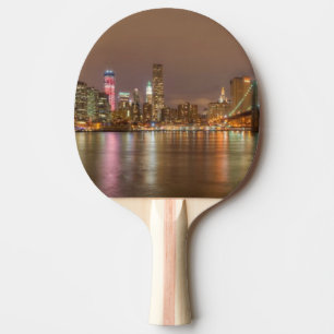 Raquete De Ping Pong Um panorama da skyline da Nova Iorque