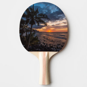Raquete De Ping Pong Um pôr do sol lindo
