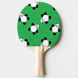 Raquete De Ping Pong Urso-panda com erva
