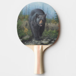 Raquete De Ping Pong Urso preto