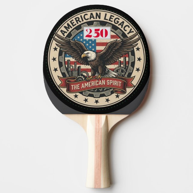Raquete De Ping Pong US 250th Anniversary  (Frente)