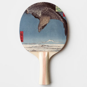 Raquete De Ping Pong Utagawa Hiroshige - Fukagawa Susaki e Jumantsubo