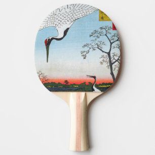 Raquete De Ping Pong Utagawa Hiroshige - Minowa, Kanasugi, Mikawashima
