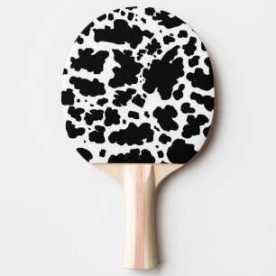 Raquete De Ping Pong Vaca Negra Coloca Impressão