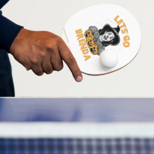 Raquete De Ping Pong Vamos Go Brenda Spooky Halloween Kamala Harris