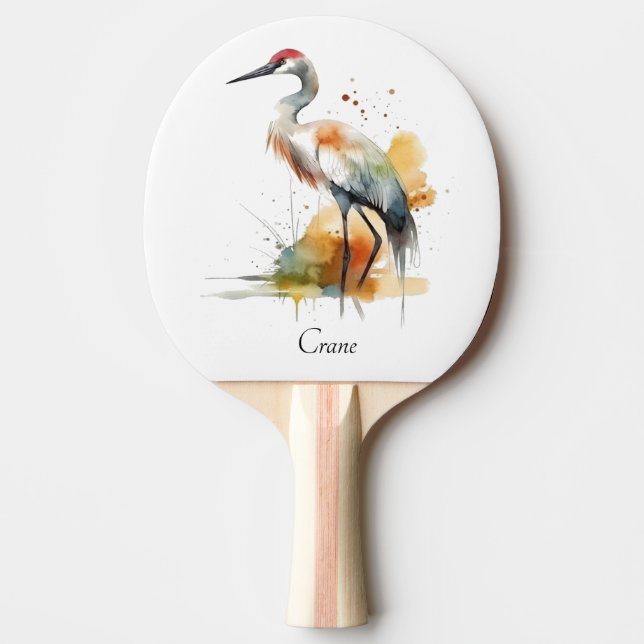Raquete De Ping Pong Vazamento da grua, personalizado (Frente)