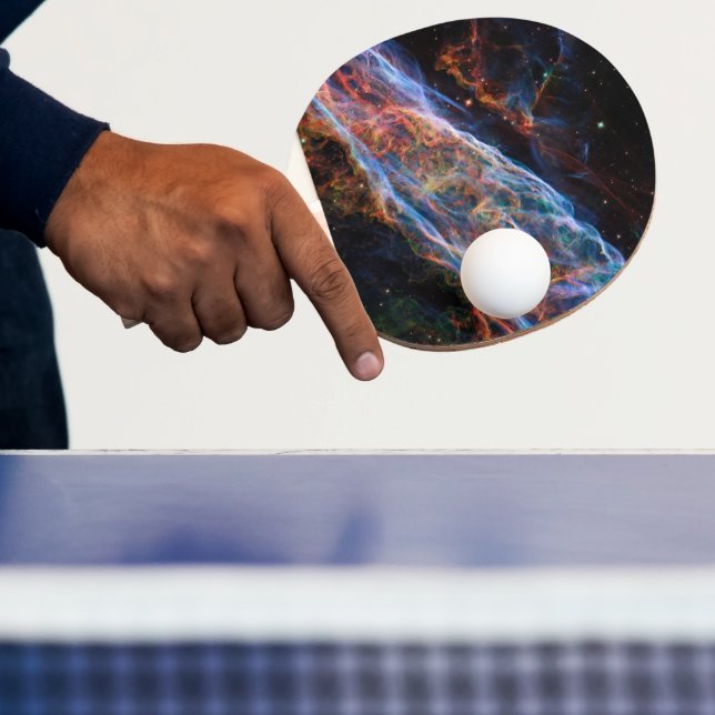 Raquete De Ping Pong Veil Nebula Supernova Mantém Telescópio Hubble (Insitu)