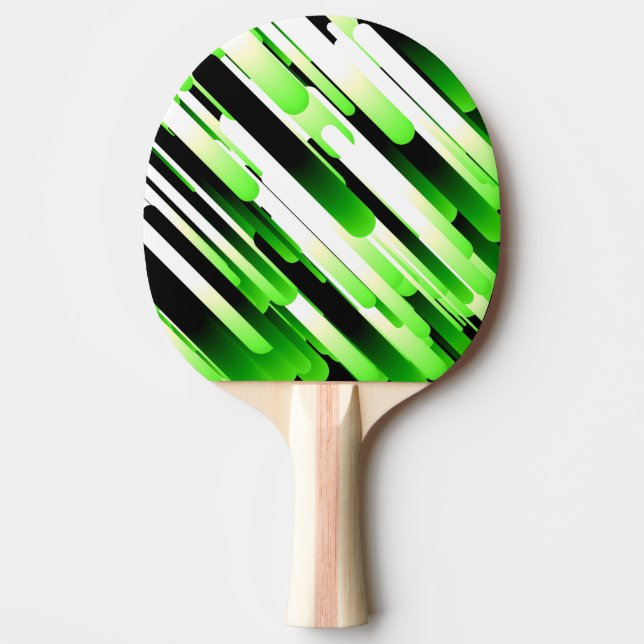 Raquete De Ping Pong Verde alto contraste (Frente)