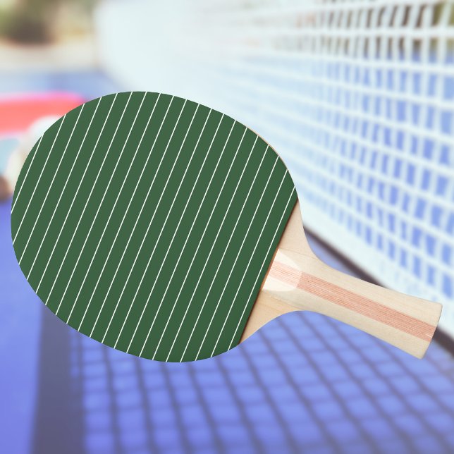 Raquete De Ping Pong Verde Caçador e Branco fino horizontal (Criador carregado)
