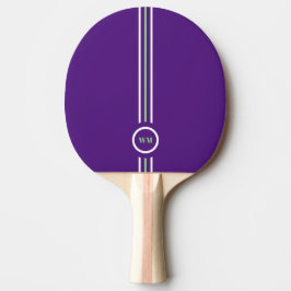 Raquete de Ping Pong Verde e Roxo Bonita