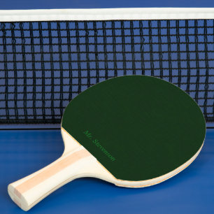 Raquete De Ping Pong Verde escuro texturizado