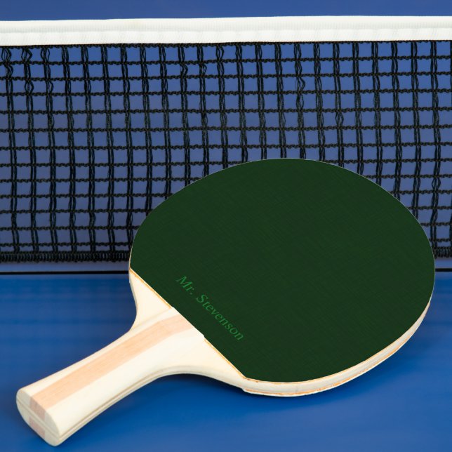Raquete De Ping Pong Verde escuro texturizado (Insitu)