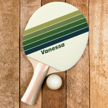 Verde Retro cinco Listrado com Nome
