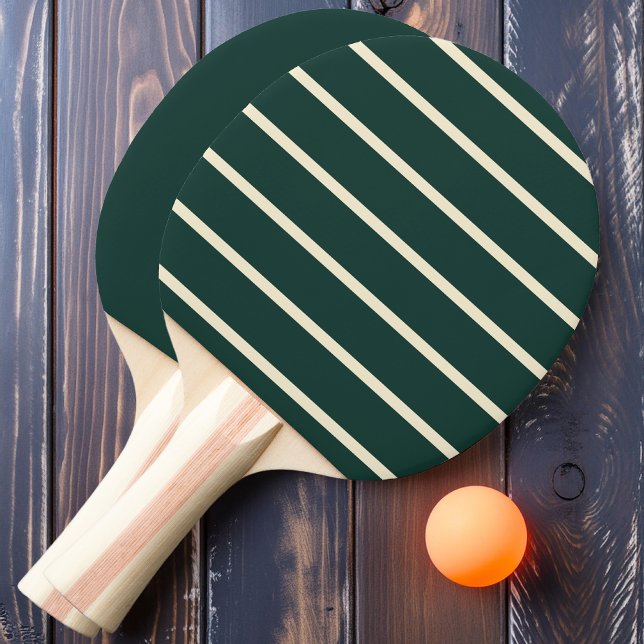 Raquete De Ping Pong Verde-sábio riscado e sólido (Criador carregado)