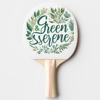 Raquete De Ping Pong Verde Serene