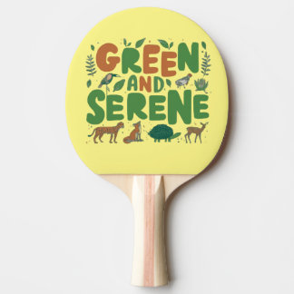 Raquete De Ping Pong Verde Serene