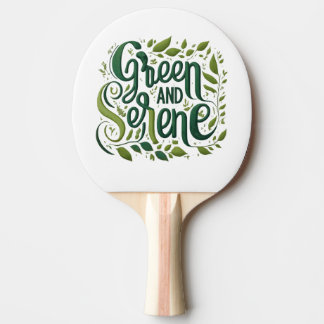 Raquete De Ping Pong Verde Serene