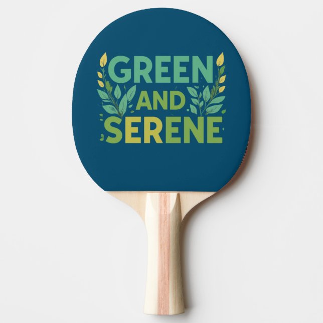 Raquete De Ping Pong Verde Serene (Frente)