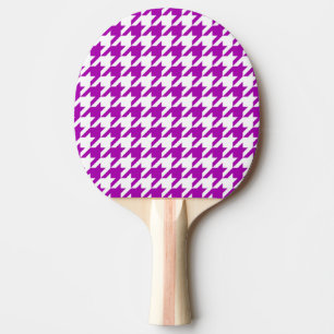 Raquete De Ping Pong Verificação de Rotina Púrpura e Branca