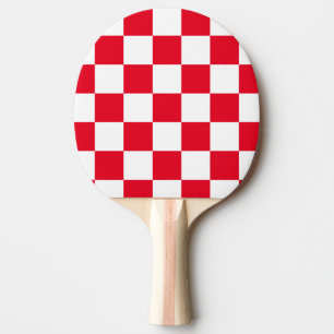 Raquete De Ping Pong Verificador Geométrico Croata Vermelho Moderno