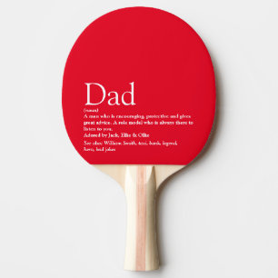 Raquete De Ping Pong Vermelho de Definição Pai do Melhor Pai do Mundo