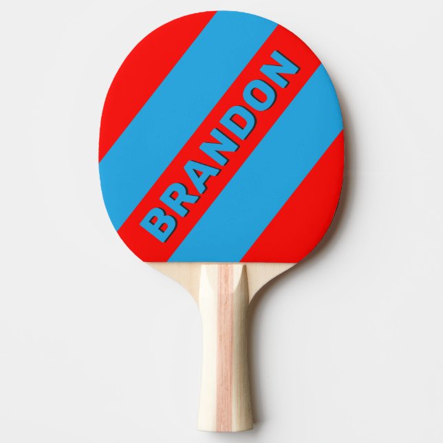 Raquete De Ping Pong Vermelhos Vermelhos Vermelhos Vermelhos Três Negra (Frente)