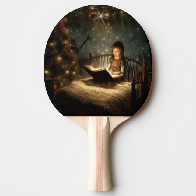 Raquete De Ping Pong Véspera de Natal 5 (Frente)